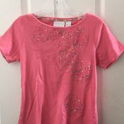 Liz Claiborne  embroidered tee small