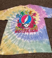 Grateful Dead Dancing Bears Tie Dye Tee Size L