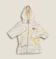 Volcom Heart Scraper French Terry Zip Hoodie Off White Combo Medium