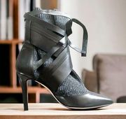 IRO Leather & Knit Sock Booties, Black Size FR41 | EU38 New in Box Retail 345 €