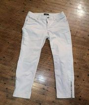 Chico’s So Slimming off white stretchy 0/4P cropped jeans