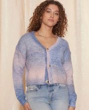 Raga Ombre Knit V Neck Cardigan Size 3X