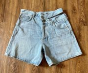 AGOLDE broken waistband blue denim jeans shorts women’s 28 new