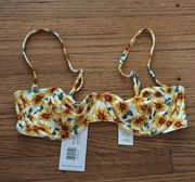 Weworewgat sunflower bikini top