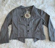 BCBGeneration GREY BUTTON DOWN JACKET WOMENS SIZE M NWT C9