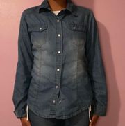 Long Sleeve Denim Top