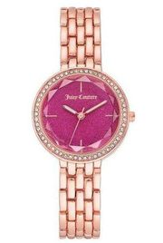 NWT Juicy Couture Rose Gold & Pink Bezel Watch