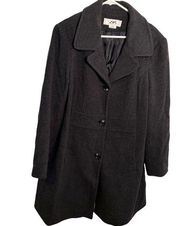 Anne Klein Sport Peacoat Dark Charcoal Gray