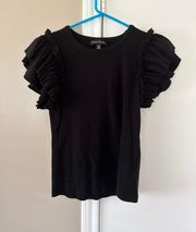 Ruffle Sleeve Slim shirt