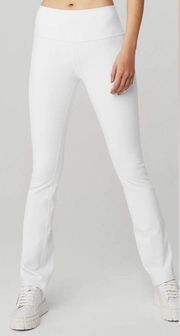 Alo Yoga NWOT Airbrush High Waist Bootcut White Legging Size M