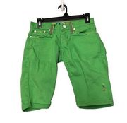 Coogi embroidered shorts‎ green denim size 1/2