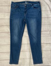 women 18 Long jeans rockstar super skinny low rise cotton blend