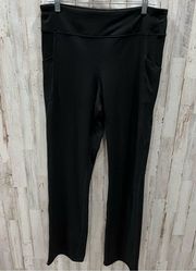 PURE J JILL FIT ‘Rhodes’ Pants in Black Leggings Flare Bootcut TALL