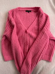 Pink Fuzzy Knit Sweater