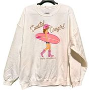 NWT Simply Southern “Coastal Cowgirl” Cowgirl Surfer Pullover Sweatshirt