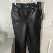 The Baxter Ribcage Straight Leg Faux Leather Pants