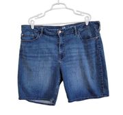 Lee Riders Mid-rise Bermuda Denim Blue Jean Shorts Modest Size 22