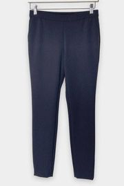 Lafayette 148 New York Murray Slim Leg Cropped Pant‎ Navy Classic Career Women P