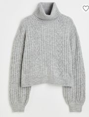 H&M Cable-Knit Turtleneck Sweater