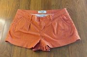 American Rag polka dot orange denim shorts 11 stretchy