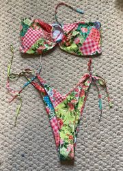 Shien Patchwork Bikini Set