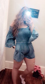 Denim Romper