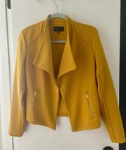 Mustard Yellow Short Blazer Jacket