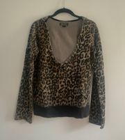 Leopard Hoodie Sweatshirt