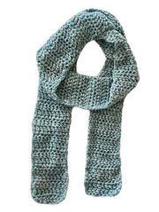 Handmade Crochet Scarf Knit Custom Green Warm Winter Fall Cozy Comfy Soft Cute