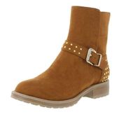 cinnamon gold studded boots short 1 inch size 6