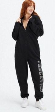 Fabletics Forever Fleece Hooded Onesie black size medium