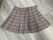 Womens Plaid School Girl Skirt