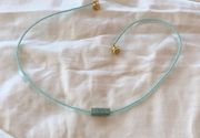 Handmade Dainty Beaded Choker Necklace W Glass Seed Beads & Jasper