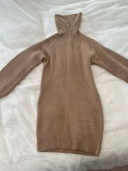 turtleneck knit dress