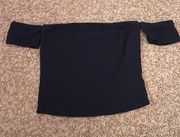 Black Off The Shoulder Crop Top