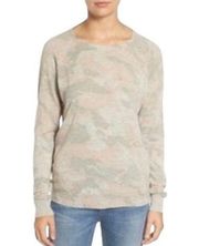 Zadig & Voltaire Crisp Pattern Camo Cashmere Light weight sweater-Small