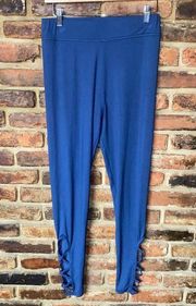 Simply Southern Navy Blue Strappy Criss-Cross Lounge Pants Women's One Size