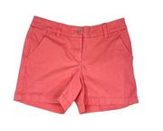 Southern Tide Women's Coral Pink Caroline Low Rise Preppy Casual Shorts Size 0