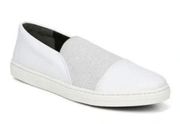 Via Spiga Raine Slip On White Sneakers Shoes Womens Size 8.5M Slip On Athletic