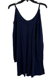 LAMade Blue Long Sleeve Knit Dress Small New