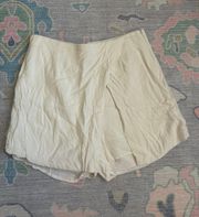 White Linen Skort