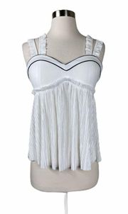 LINE & DOT Habana Frill Pleated White Small NWT