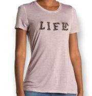 Nordstrom For The Republic Mauve Short Sleeve Pigment Dye Life Tee Size Small