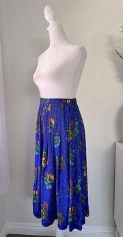 Vintage ‘90s Norton McNaughton Floral Midi Skirt