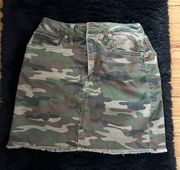 Camouflage Mini Skirt