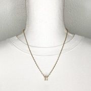 Ettika Mini Barrel Cubic Zirconia 18-Karat Gold Plated Chain Necklace