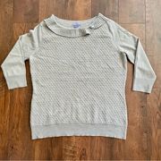 LAURA SCOTT Petite honeycomb textured sweater, size XLP