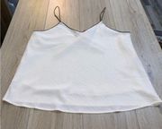 Willow and root white black tank top shirt