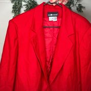 Sag harbor | women oversized red wool blazer jacket