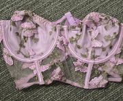 Purple Butterfly Corset